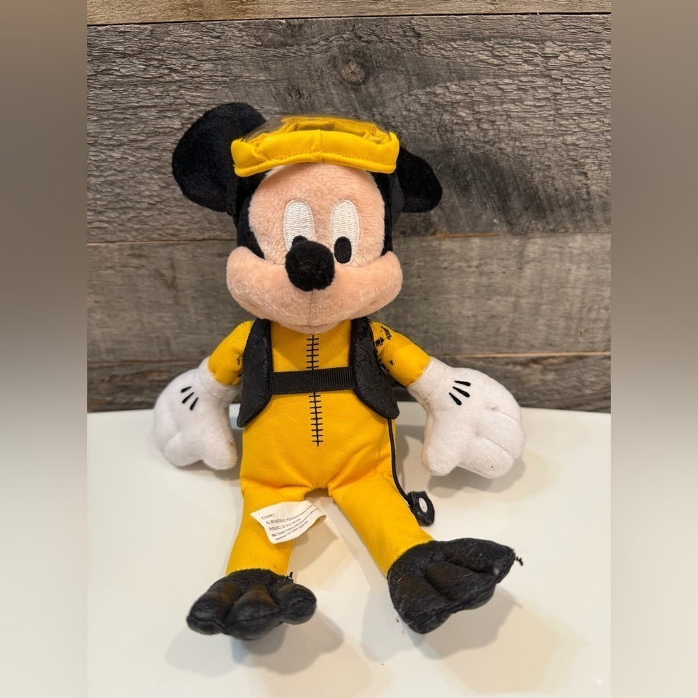 Vintage Diving Mickey Mouse Plush Disney. Yellow Goggles NWT